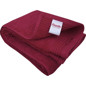 Duschtuch FREUNDIN HOME COLLECTION Freundin Home Duschtuch Handtücher Gr. B/L: 67 cm x 140 cm (1 St.), rot (bordeaux) Badetücher Handtücher mit geflochtener Kordel zum Aufhängen