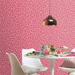 FREUNDIN HOME COLLECTION Vliestapete Leo Tapeten Gr. B/L: 0,53 m x 10,05 m, Rollen: 1 St., pink Vliestapeten
