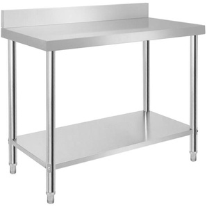 Froadp Edelstahl Arbeitstische für Lebensmittelzubereitung, Küche Tisch, Multifunktionale Gastro Zubereitungstisch, Grilltisch(100x60x85cm, mit