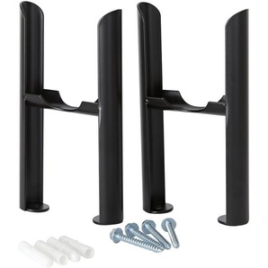 Füße zur Bodenmontage für Gliederheizkörper, Schwarzer Stahl – Regent