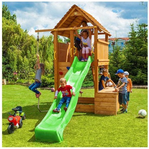 FUNGOO Spielturm FORTRESS Toybox, mit Schaukel & Rutsche