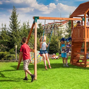 FUNGOO Spielturm JOY Move+ Step On Free Time, mit Schaukel & Rutsche