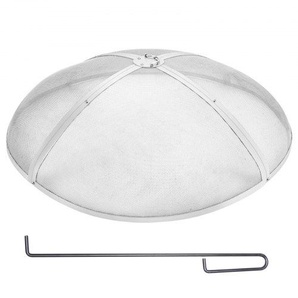 Funkenfang für Feuerschalen Ø 1016 mm Feuerstellengitter Funkenschutz Edelstahl Funkenhaube 2-mm-Maschenlöcher Feuerschale Funkenschutzhaube Ideal für Feuerstellen Feuerschalen und Kaminen HKWZ201BXGYXUJKVMV0