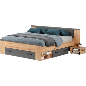 Funktionsbett  Monte ¦ holzfarben ¦ Maße (cm): B: 190 H: 87