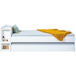 Funktionsbett - weiß - Materialmix - 236 cm - 77 cm - 236 cm | Möbel Kraft