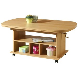 Funktionscouchtisch - holzfarben - Materialmix - 67 cm - 63 cm - cm 67,0 | Möbel Kraft