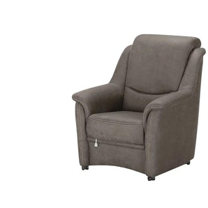 Funktionssessel mit Kopfteilverstellung - braun - Materialmix - 82 cm | Möbel Kraft