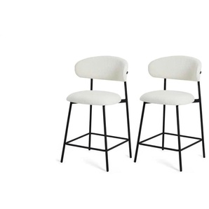 Furnhouse Barstuhl 2er-Set  Diana ¦ creme ¦ Maße (cm): B: 52 H: 103