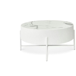 Furnhouse Couchtisch Milo ¦ weiß ¦ Maße (cm): H: 40 Ø: 80