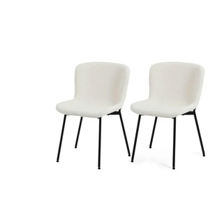 Furnhouse Esszimmerstuhl 2er-Set   ¦ creme ¦ Maße (cm): B: 52 H: 80