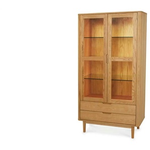 Furnhouse Vitrine - holzfarben - Materialmix - 100 cm - 190 cm | Möbel Kraft