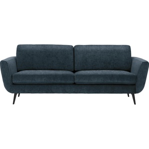 2,5-Sitzer FURNINOVA Smile Sofas Gr. B/H/T: 217 cm x 85 cm x 93 cm, Velours, ohne Bettfunktion, blau (petrol) 2-Sitzer Sofas im skandinavischen Design