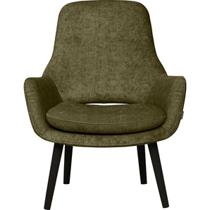 Cocktailsessel FURNINOVA Bowery Sessel Gr. Velours, B/H/T: 76 cm x 93 cm x 76 cm, grün (seagrass) Clubsessel Cocktailsessel im skandinavischen Design