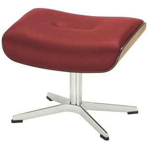 Hocker aus Leder Timeout ¦ rot ¦ Maße (cm): B: 50 H: 34 T: 38.0