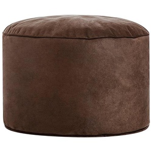 Fußhocker Ø 50cm Braun/Braun