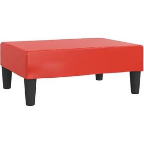 Fußhocker Rot 78x56x32 cm Kunstleder vidaXL