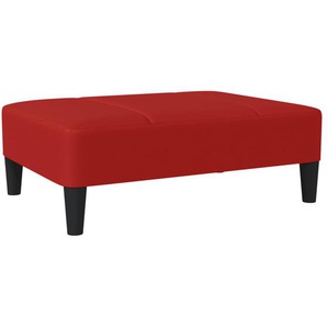 Fußhocker Weinrot 78x56x32 cm Kunstleder