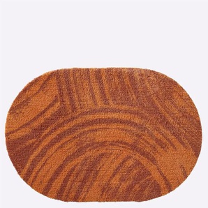 Fußmatte AKZENTE FEEL Teppiche Gr. B/L: 70 cm x 100 cm, 7 mm, 1 St., braun (zimt) Fußmatten gemustert