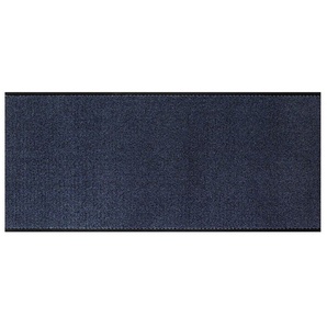 Fußmatte ANDIAMO Easy Teppiche Gr. B/L: 90 cm x 500 cm, 5 mm, 1 St., blau Designer Fußmatten Schmutzfangmatte, rutschhemmend, Innen- und überdachten Außenbereich