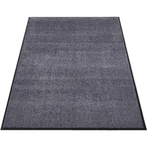 Fußmatte ANDIAMO Super Wash & Clean Teppiche Gr. B/L: 90 cm x 150 cm, 7 mm, 1 St., grau (anthrazit) Fußmatten einfarbig Teppiche Schmutzfangmatte, Uni Farben, Herbst &, rutschhemmend, waschbar