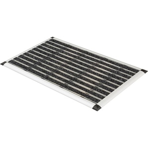 Fußmatte ASTRA Alu-Türmatte Excellence Mat Teppiche Gr. B/L: 45 cm x 75 cm, 14 mm, 1 St., grau (anthrazit) Funktionsfußmatte Fußmatte Schmutzfangläufer Teppiche Schmutzfangmatte, In- und Outdoor geeignet