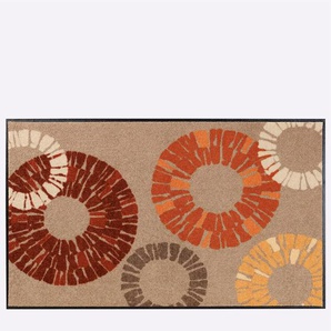 Fußmatte HEINE HOME Teppiche Gr. B/L: 115 cm x 175 cm, 7 mm, 1 St., orange (taupe, terra) Fußmatten gemustert