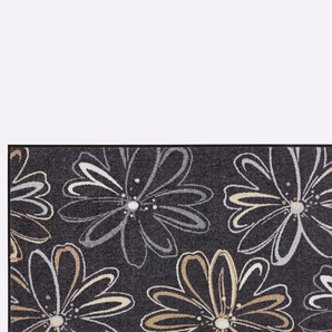 Fußmatte HEINE HOME Teppiche Gr. B/L: 60 cm x 180 cm, 7 mm, 1 St., grau (anthrazit, taupe) Fußmatten gemustert