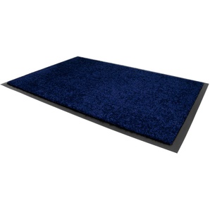 Fußmatte PRIMAFLOR-IDEEN IN TEXTIL Schmutzfangmatte CLEAN PRO Teppiche Gr. B/L: 120 cm x 180 cm, 8 mm, 1 St., blau Designer Fußmatten Schmutzfangmatte, Uni-Farben, UV-beständig, waschbar