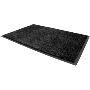 Fußmatte PRIMAFLOR-IDEEN IN TEXTIL Schmutzfangmatte CLEAN PRO Teppiche Gr. B/L: 60 cm x 180 cm, 8 mm, 1 St., schwarz Designer Fußmatten Schmutzfangmatte, Uni-Farben, UV-beständig, waschbar