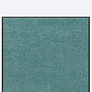Fußmatte SALONLOEWE Teppiche Gr. B/L: 115 cm x 115 cm, 7 mm, 1 St., grün (mint) Fußmatten einfarbig