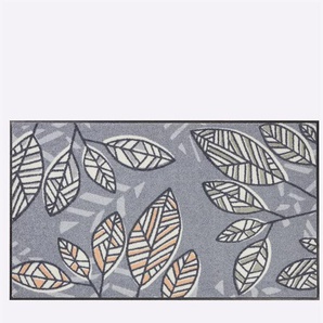Fußmatte SALONLOEWE Teppiche Gr. B/L: 115 cm x 175 cm, 7 mm, 1 St., grau (grau, beige) Fußmatten gemustert