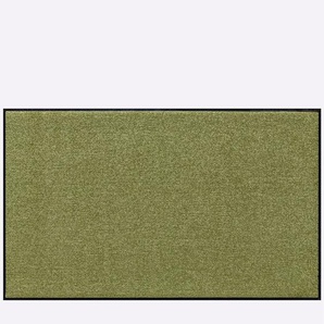 Fußmatte SALONLOEWE Teppiche Gr. B/L: 120 cm x 75 cm, 7 mm, 1 St., grün Fußmatten einfarbig