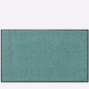 Fußmatte SALONLOEWE Teppiche Gr. B/L: 120 cm x 75 cm, 7 mm, 1 St., grün (mint) Fußmatten einfarbig