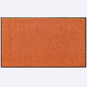 Fußmatte SALONLOEWE Teppiche Gr. B/L: 120 cm x 75 cm, 7 mm, 1 St., orange (terra) Fußmatten einfarbig