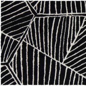 Fußmatte SALONLOEWE Teppiche Gr. B/L: 45 cm x 70 cm, 7 mm, 1 St., schwarz-weiß (schwarz, weiß) Fußmatten gemustert