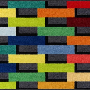 Fußmatte SALONLOEWE Teppiche Gr. B/L: 60 cm x 180 cm, 7 mm, 1 St., bunt (anthrazit, bunt) Fußmatten gemustert