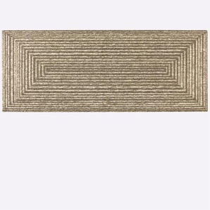 Fußmatte SALONLOEWE Teppiche Gr. B/L: 60 cm x 180 cm, 7 mm, 1 St., grau (taupe) Fußmatten gemustert
