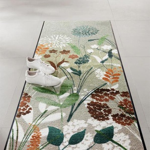 Fußmatte SALONLOEWE Teppiche Gr. B/L: 60 cm x 180 cm, 7 mm, 1 St., grün Fußmatten gemustert