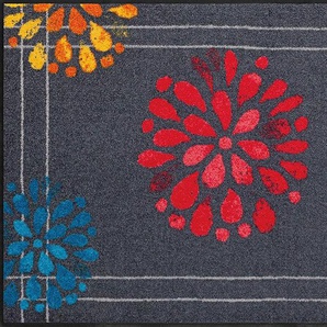 Fußmatte SALONLOEWE Teppiche Gr. B/L: 75 cm x 120 cm, 7 mm, 1 St., bunt (anthrazit, bunt) Fußmatten gemustert