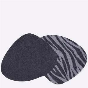 Fußmatte SALONLOEWE Teppiche Gr. B/L: 75 cm x 120 cm, 7 mm, 1 St., grau Fußmatten gemustert