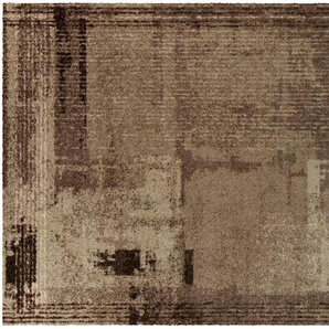 Fußmatte SALONLOEWE Teppiche Gr. B/L: 75 cm x 120 cm, 7 mm, 1 St., grau (taupe) Fußmatten gemustert