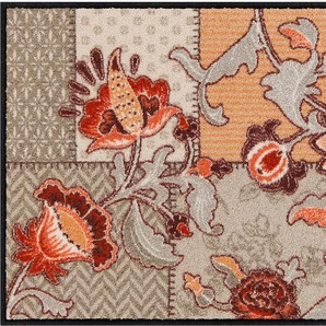 Fußmatte SALONLOEWE Teppiche Gr. B/L: 75 cm x 120 cm, 7 mm, 1 St., orange (taupe, apricot) Fußmatten gemustert