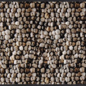 Fußmatte SALONLOEWE Teppiche Gr. B/L: 75 cm x 190 cm, 7 mm, 1 St., braun (braun, ecru) Fußmatten gemustert