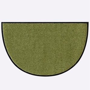 Fußmatte SALONLOEWE Teppiche Gr. B/L: 75 cm x 50 cm, 7 mm, 1 St., grün Fußmatten einfarbig