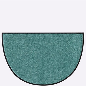 Fußmatte SALONLOEWE Teppiche Gr. B/L: 85 cm x 60 cm, 7 mm, 1 St., grün (mint) Fußmatten einfarbig
