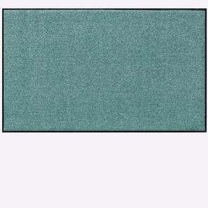 Fußmatte SALONLOEWE Teppiche Gr. B/L: 85 cm x 60 cm, 7 mm, 1 St., grün (mint) Fußmatten einfarbig