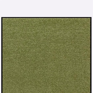 Fußmatte SALONLOEWE Teppiche Gr. B/L: 85 cm x 85 cm, 7 mm, 1 St., grün Fußmatten einfarbig