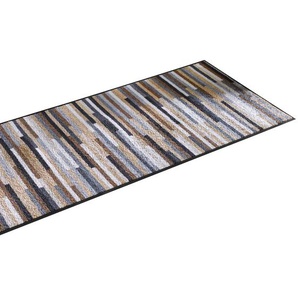 Fußmatte Teppiche Gr. B/L: 75 cm x 120 cm, 7 mm, 1 St., beige (natur, grau) Fußmatten gemustert