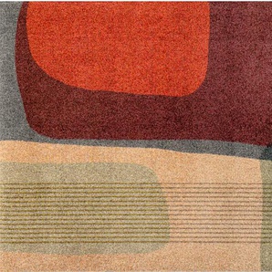 Fußmatte WASH+DRY BY KLEEN-TEX Teppiche Gr. B/L: 110 cm x 175 cm, 7 mm, 1 St., lila (aubergine, grau) Fußmatten gemustert