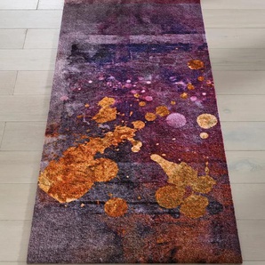 Fußmatte WASH+DRY BY KLEEN-TEX Teppiche Gr. B/L: 110 cm x 175 cm, 7 mm, 1 St., lila (lila, bedruckt) Fußmatten gemustert